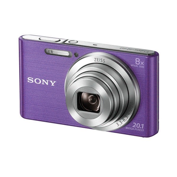 Sony dscw830v cámara de fotos 20.1 mp zoom 8x lila