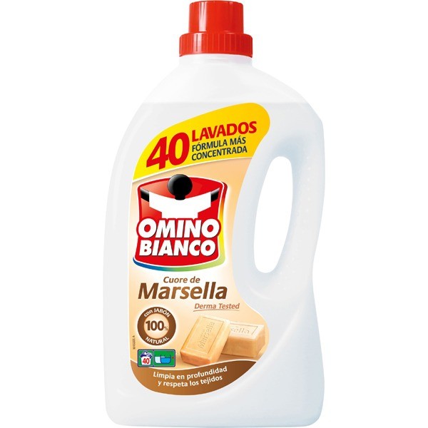 OMINO BIANCO  Detergente  Marsella 40 lavados