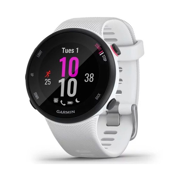 Garmin forerunner 45s 39mm blanco reloj inteligente de running con gps y monitor de frecuencia cardíaca