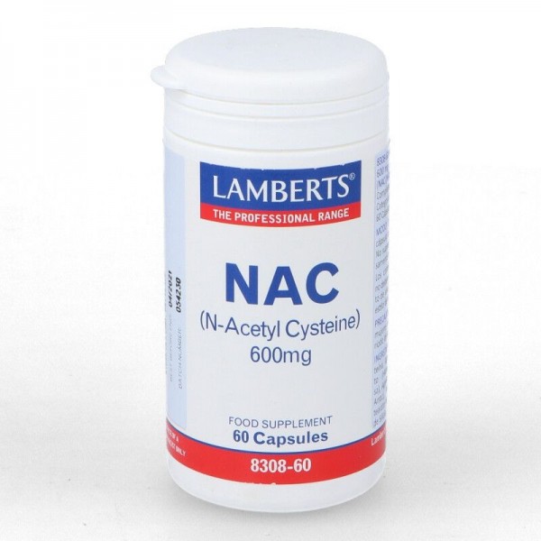 Nac (n-acetil Cisteina) 600mg 60 Caps Lamberts