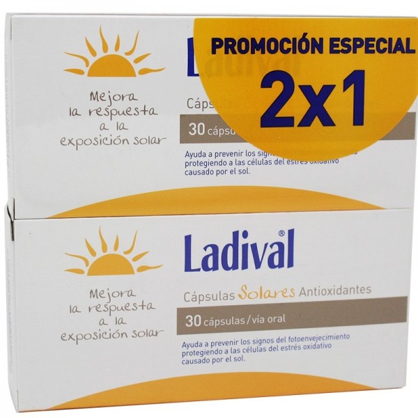 LADIVAL CAPSULAS SOLARES ANTIOXIDANTES 2X30 CAPS PROMO